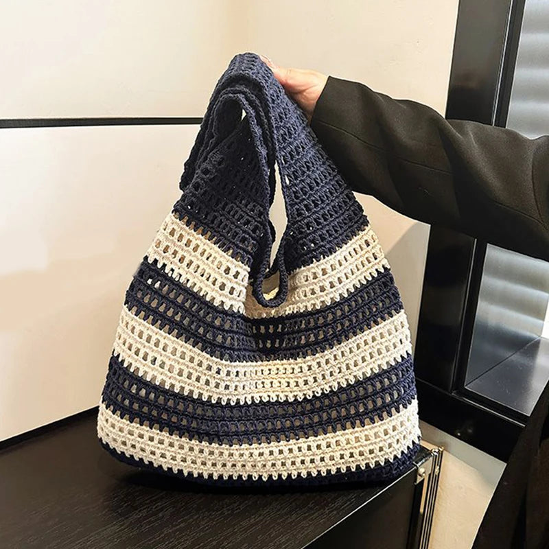 Luxury Aesthetic Knitted Tote