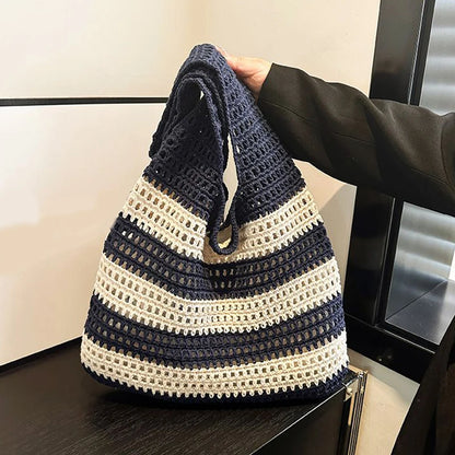 Luxury Aesthetic Knitted Tote