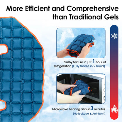 Large Reusable Back Ice Pack & Hot Cold Therapy Wrap