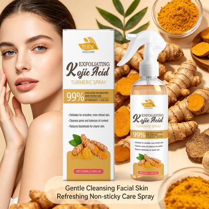 Kojic Acid Turmeric Exfoliating Facial Spray for Pore Cleansing & Brightening