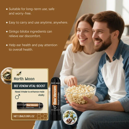Bee Venom Vital-Boost Nasal Inhaler for Men's Daily Vitality and Energy Support