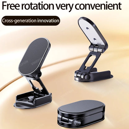 Magnetic 360° Rotating Car Phone Mount - Universal Dashboard GPS Holder