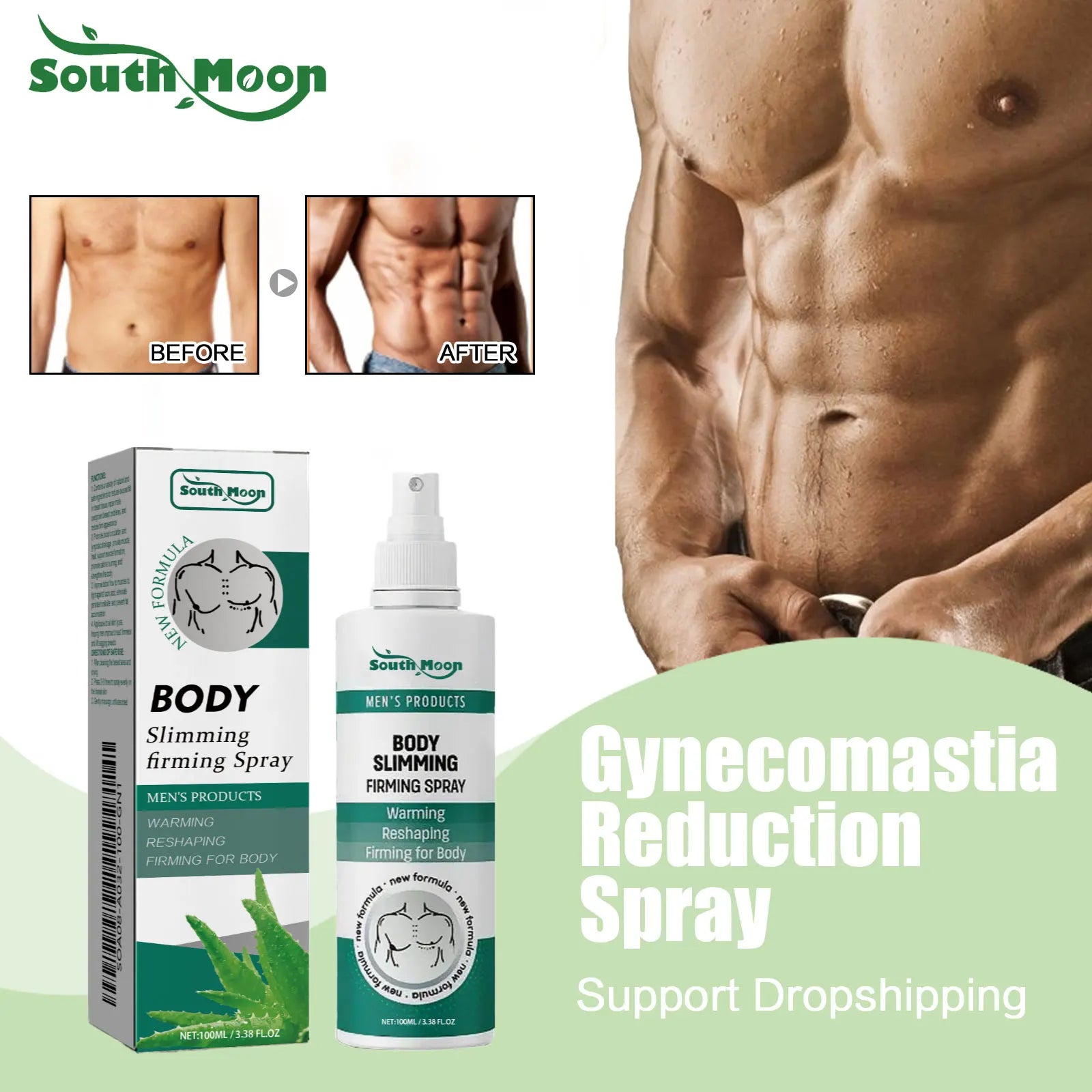 Men's Gynecomastia Chest Tightening & Muscle Sculpting Spray - 2