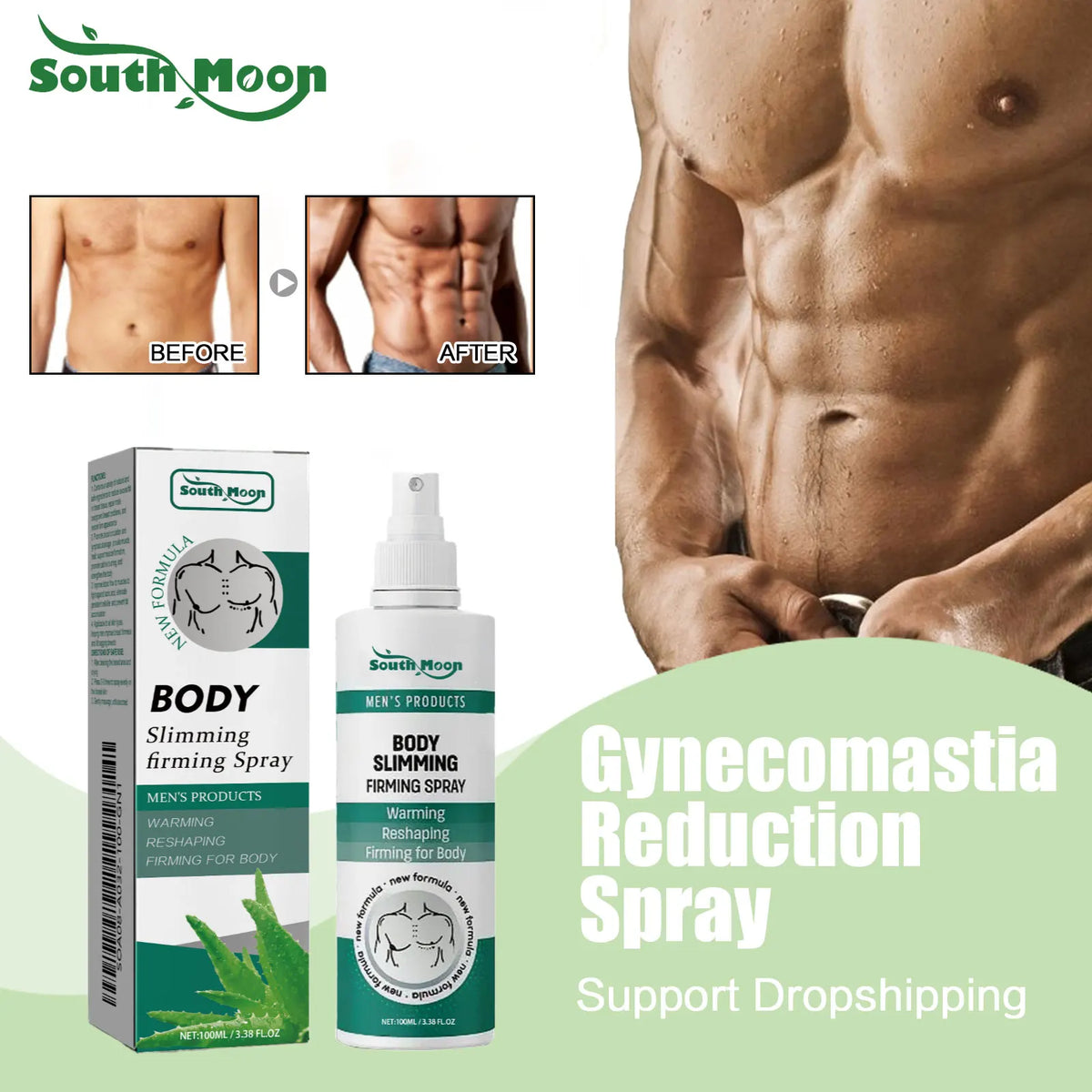 Men's Gynecomastia Chest Tightening & Muscle Sculpting Spray