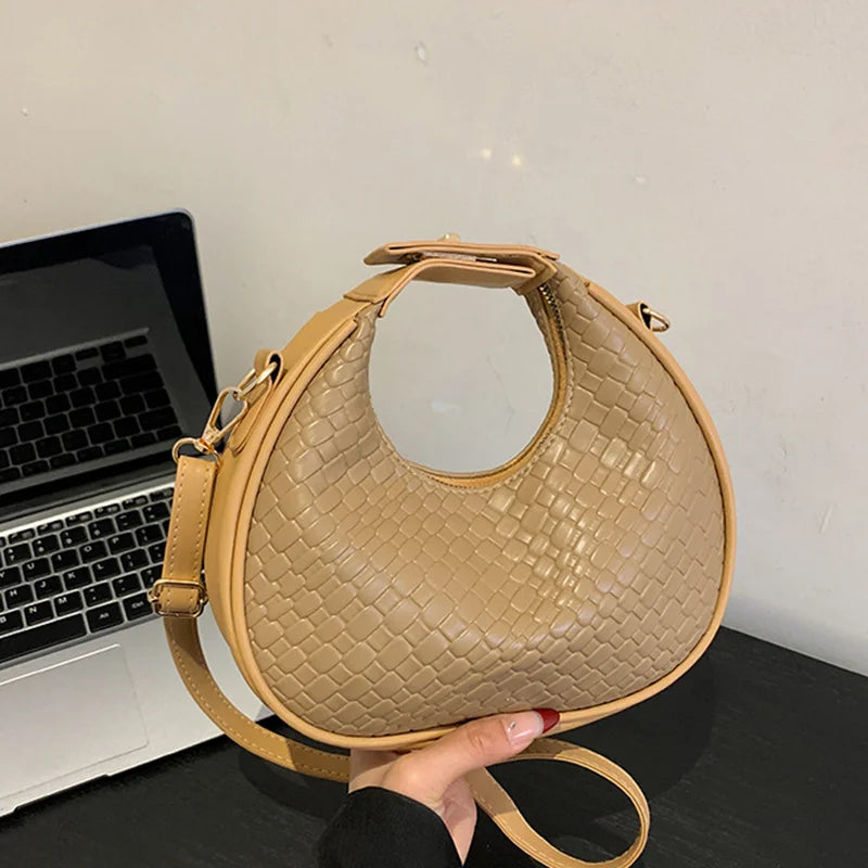 Luxury Half Moon Shoulder Bag
