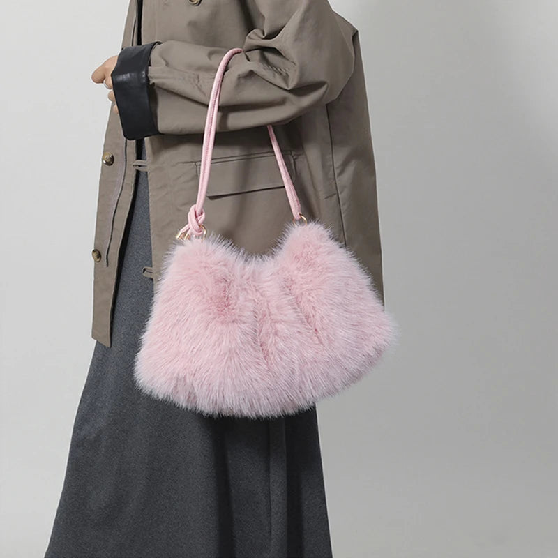 Luxury Plush Faux Fur Tote
