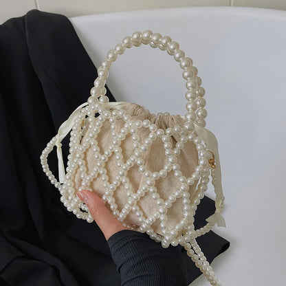 Luxury Retro Beaded Bucket Bag