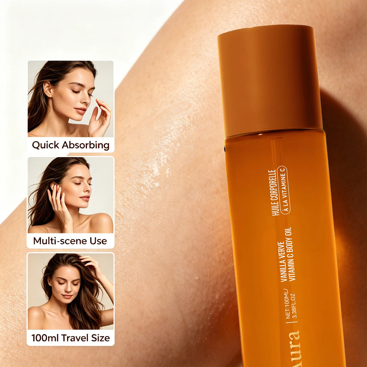Vitamin C Brightening Body Oil – Deep Hydrating & Nourishing Skin Care