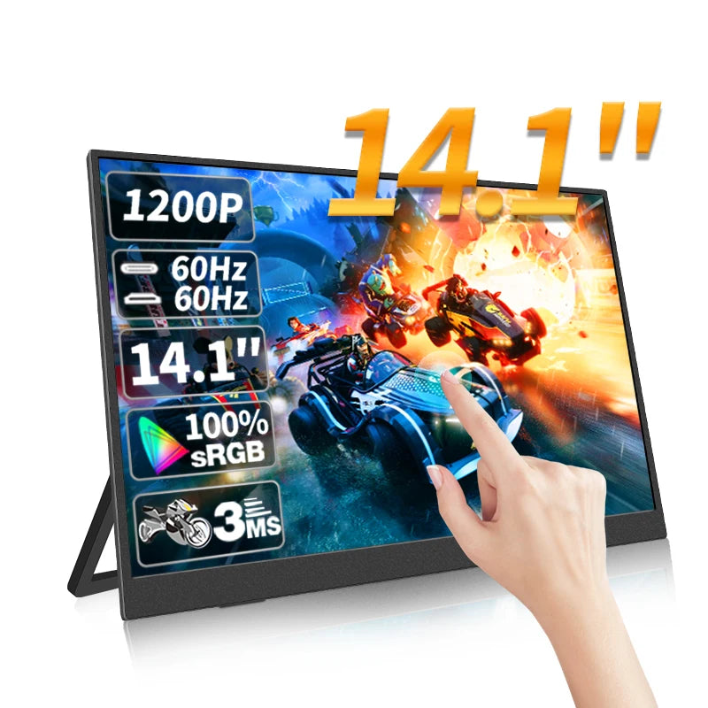 14" Portable Touch Screen Monitor - 1080P FHD IPS Gaming Display