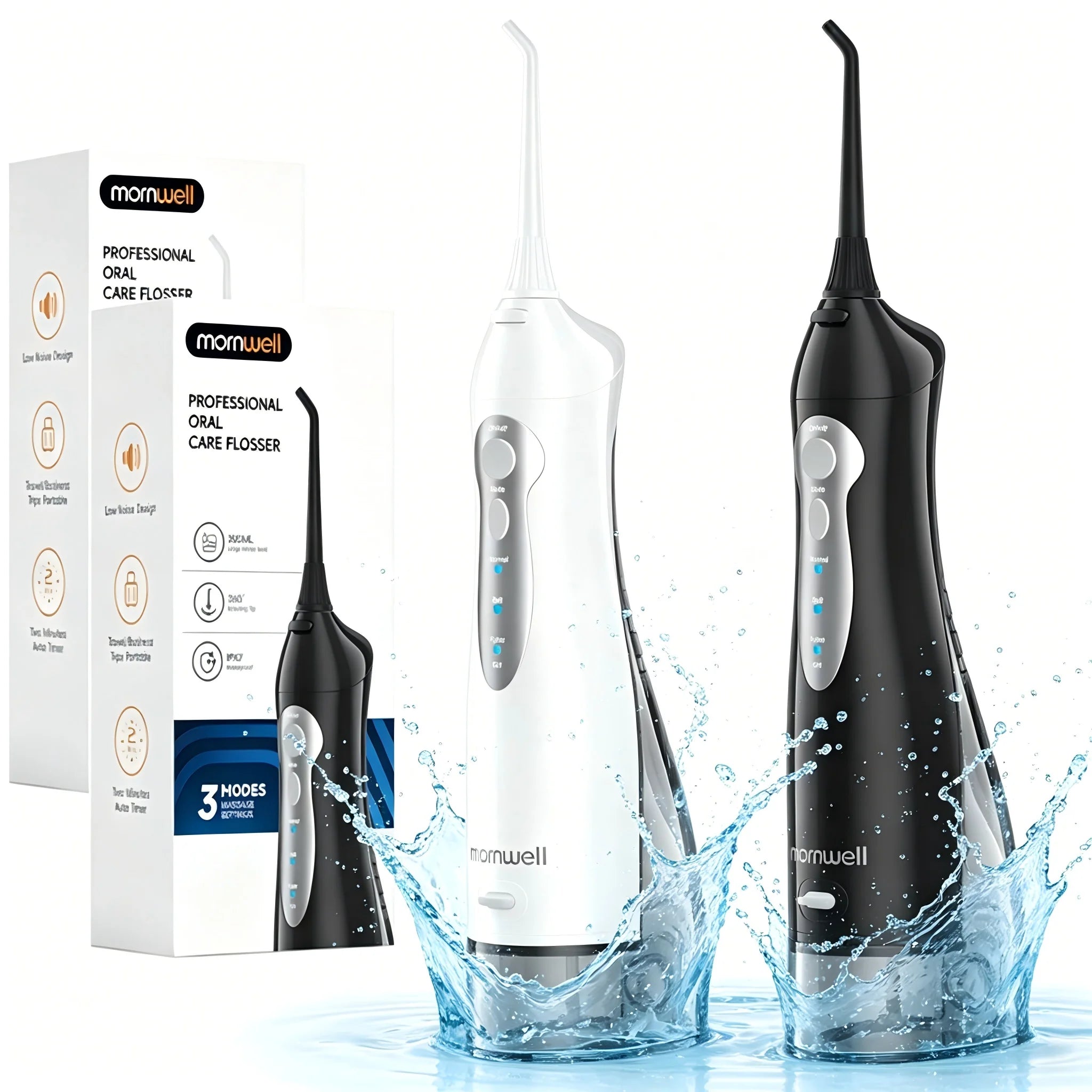 Portable Electric Water Flosser with 3 Modes and 6 Jet Tips for Deep Teeth Cleaning - 1