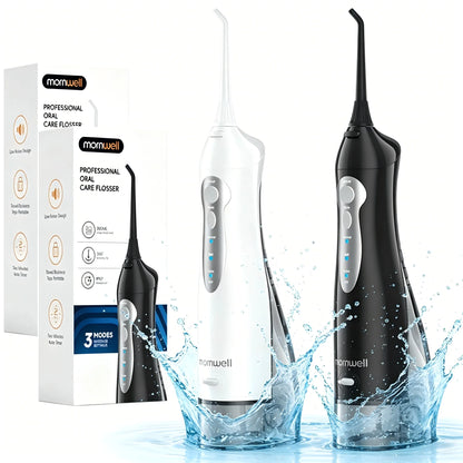 Portable Electric Water Flosser with 3 Modes and 6 Jet Tips for Deep Teeth Cleaning
