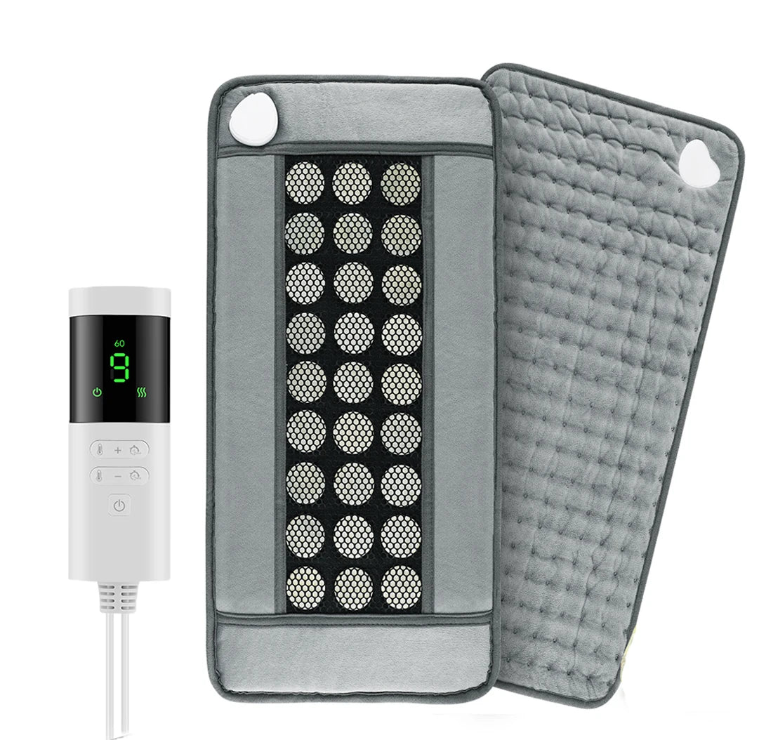 Natural Jade Stone Heated Massage Mat - Portable Thermal Therapy Pad