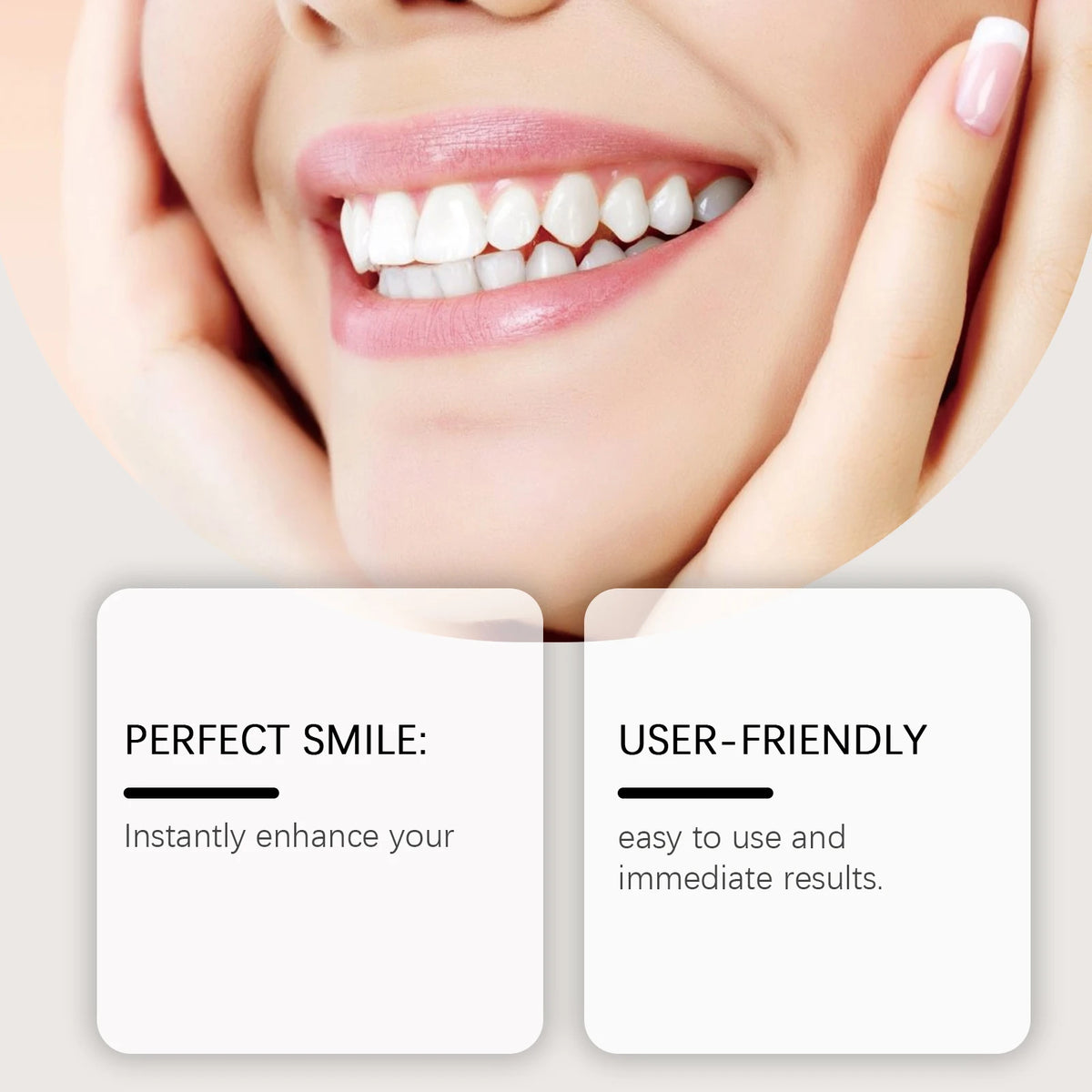Comfort Fit Temporary Denture Set - Realistic Smile Repair Kit for Upper & Lower Teeth