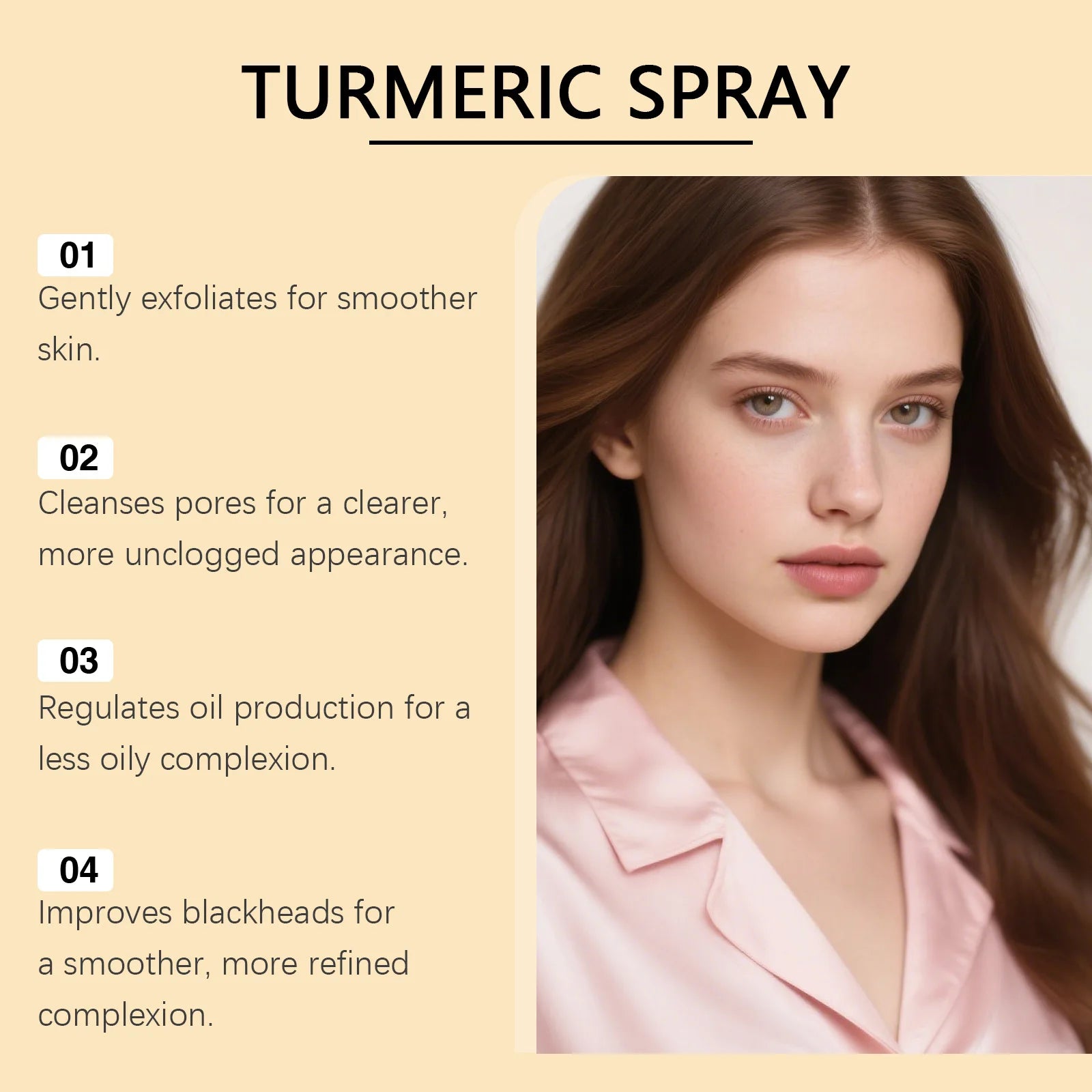 Kojic Acid Turmeric Exfoliating Facial Spray for Pore Cleansing & Brightening - 10
