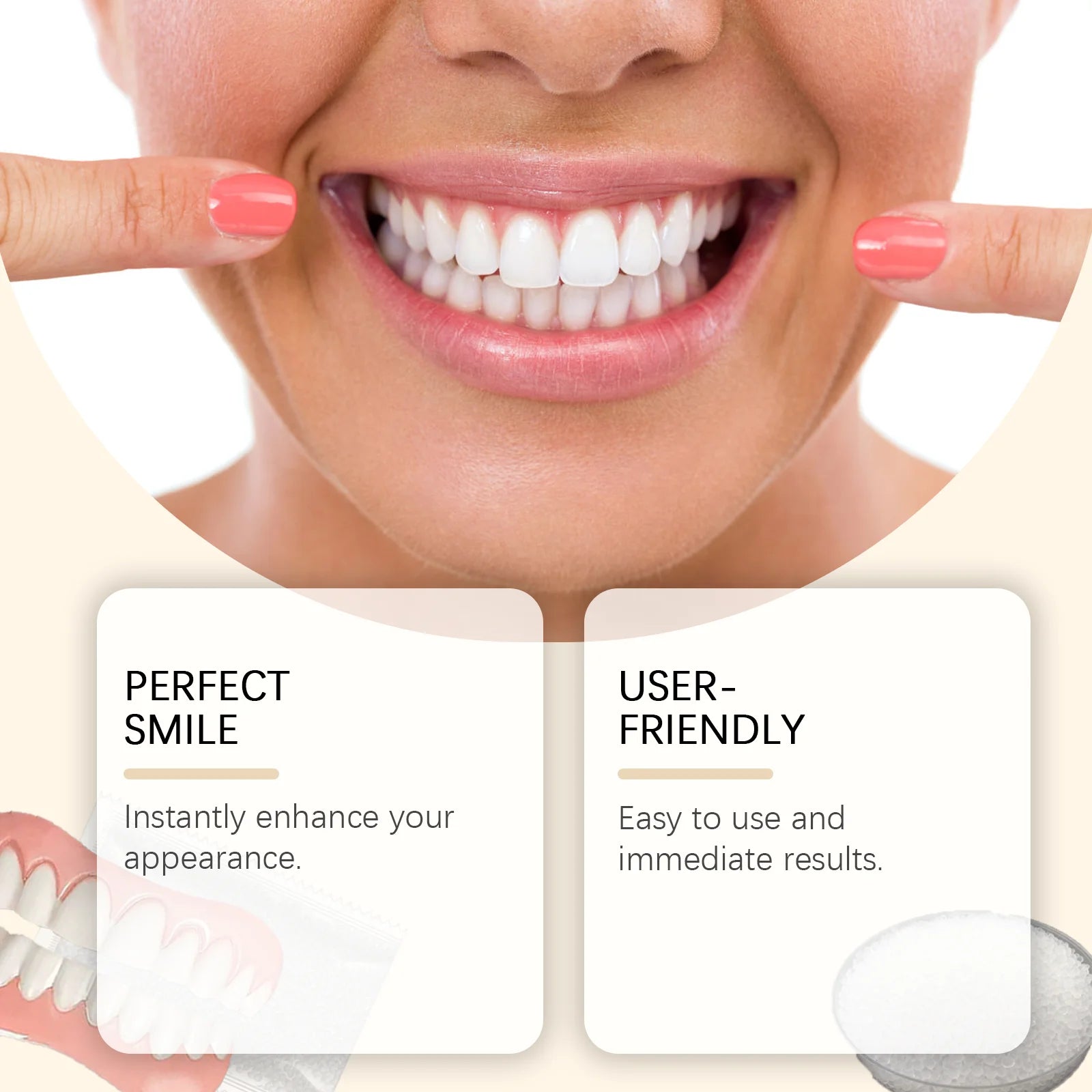 Comfortable Temporary Silicone Denture Set for Instant Smile Restoration - 12