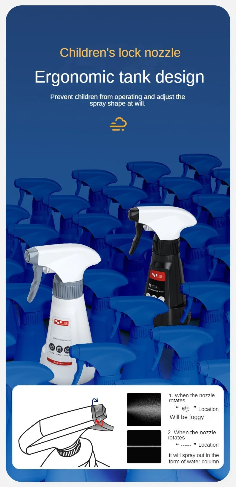 Car Glass Rain Repellent & Anti-Fog Spray Coating