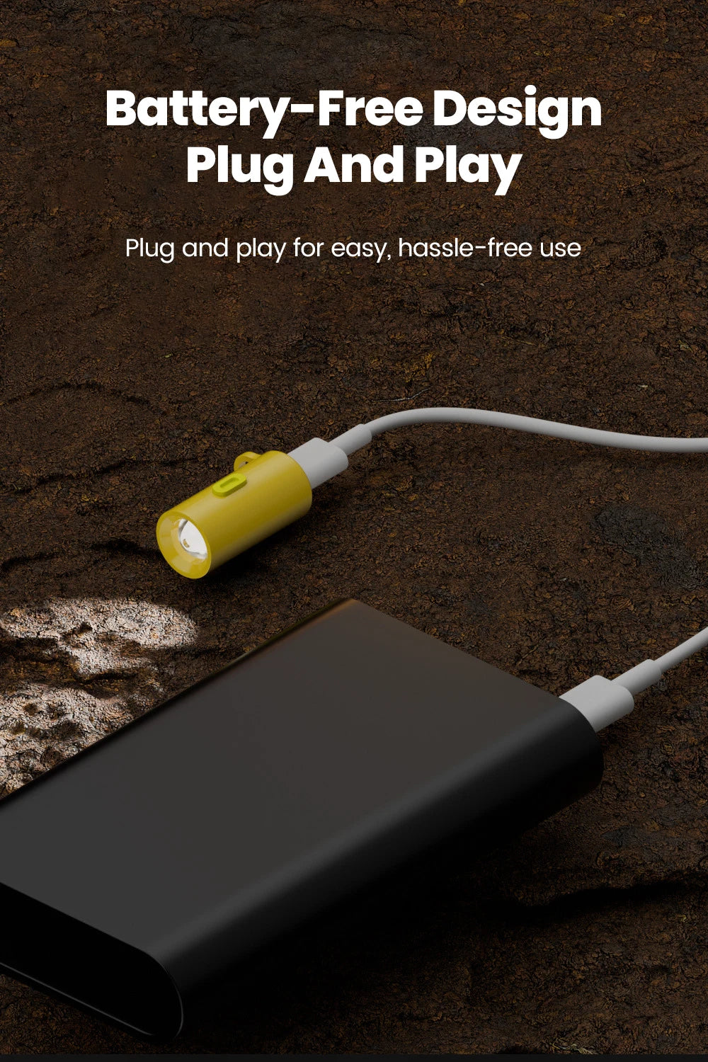 Mini Type-C Portable Keychain LED Flashlight – Compact & Powerful