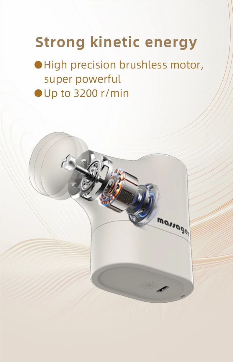 Mini Deep Tissue Percussion Massage Gun for Full Body Muscle Relief