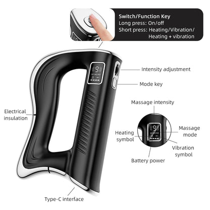 Electric Heated Gua Sha Muscle Scraper Massager