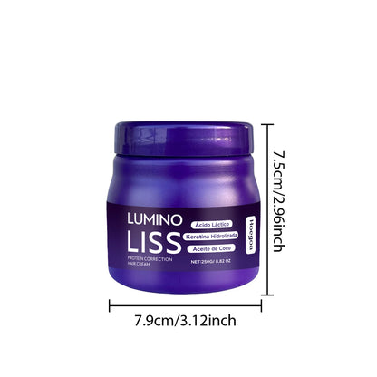 Protein Correction Hair Straightening Cream - Keratin Smoothing & Repair Mask