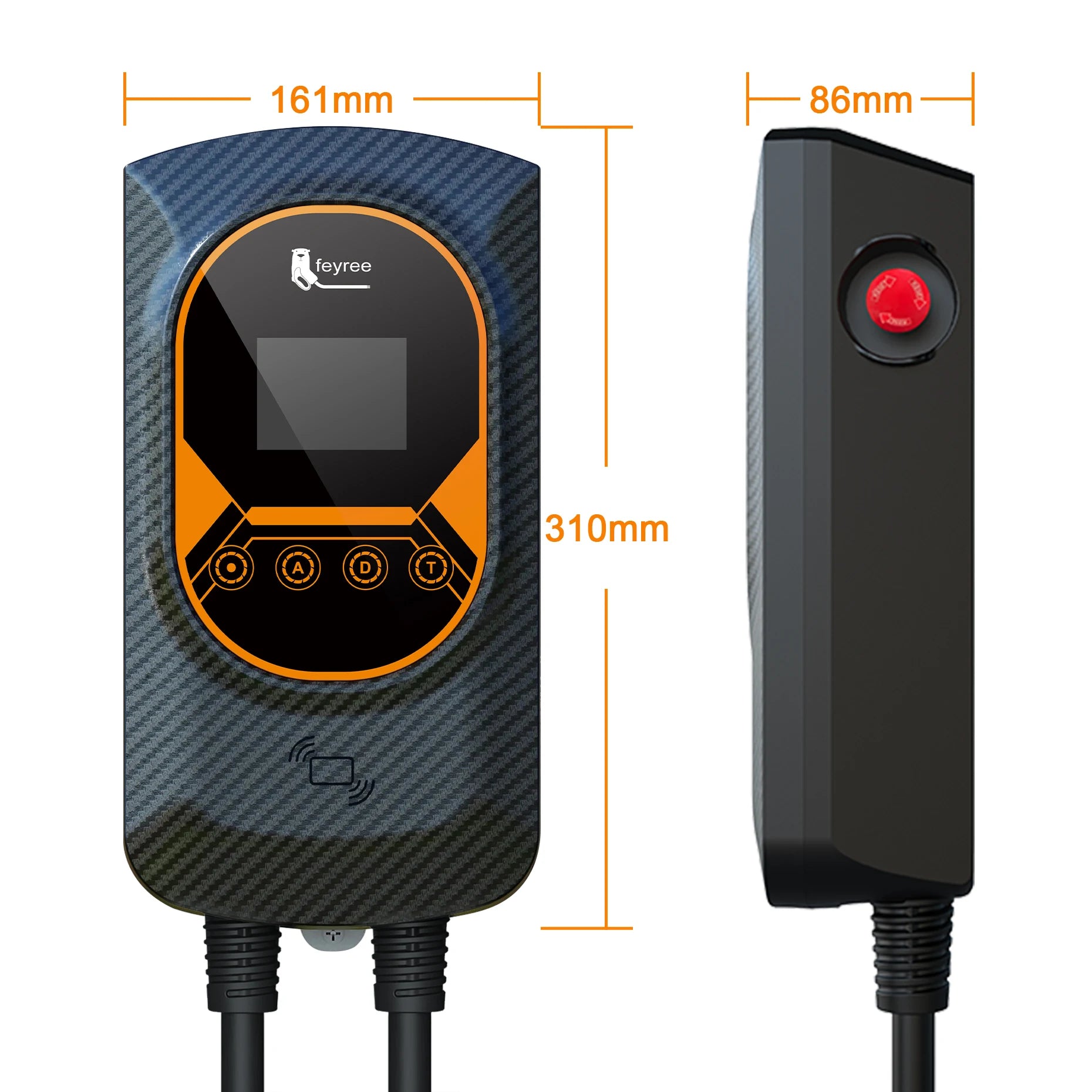 Smart EV Wallbox Charger - Adjustable 32A WiFi Electric Vehicle Station - 28