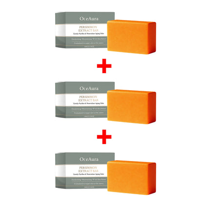 Persimmon Deodorizing Body Soap for Natural Aging Odor Neutralization & Skin Care
