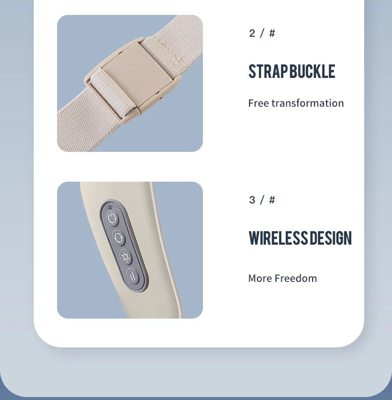 Cordless 3D Neck & Shoulder Massager for Pain Relief