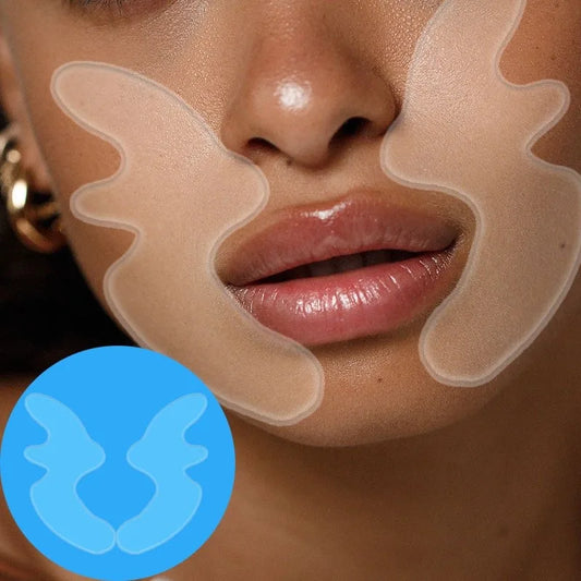Reusable Silicone Facial Patches for Smile Lines & Anti-Wrinkle Skin Lifting
