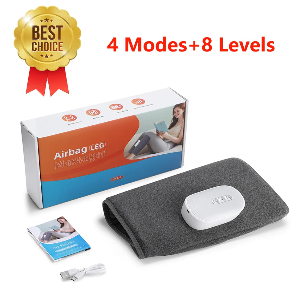 Wireless Air Compression Calf Massager for Leg Pain Relief & Circulation