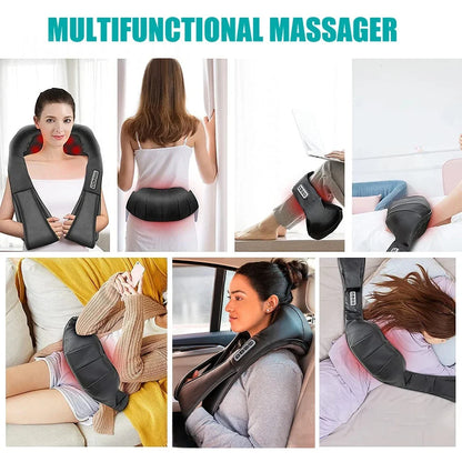 Shiatsu Neck & Shoulder Massager with Heat - Electric Back Massage