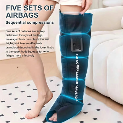 Full Leg Air Compression Massager - Cordless Sequential Recovery Boots