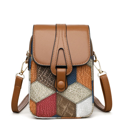 Luxury Stone Pattern Half-Moon Bag