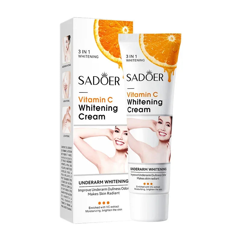 Vitamin C Brightening Cream for Dark Spots, Underarms, Elbows and Knees - 6