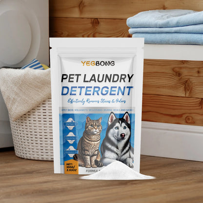 Pet Laundry Stain & Odor Remover Enzyme Detergent Powder for Bedding and Clothing