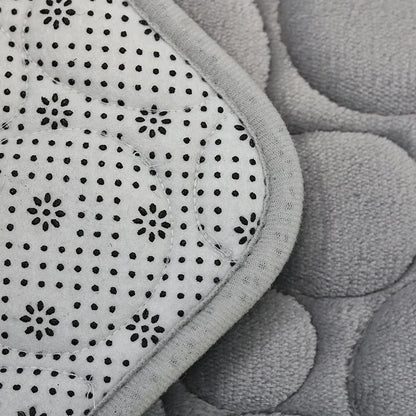 3-Piece Cobblestone Bath Mat Set - Non-Slip & Absorbent