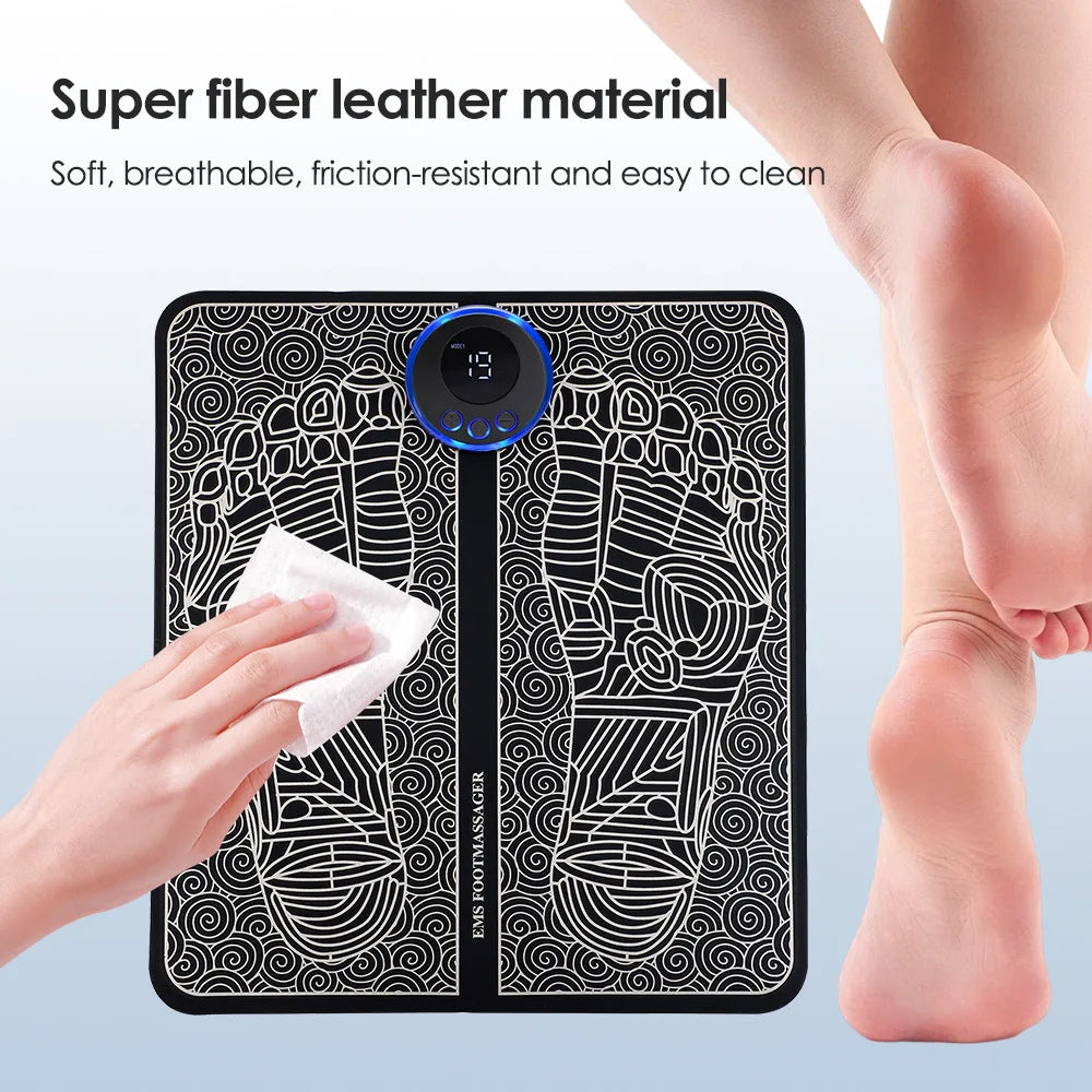 EMS Electric Foot Massager Pad - Pain Relief & Muscle Stimulator