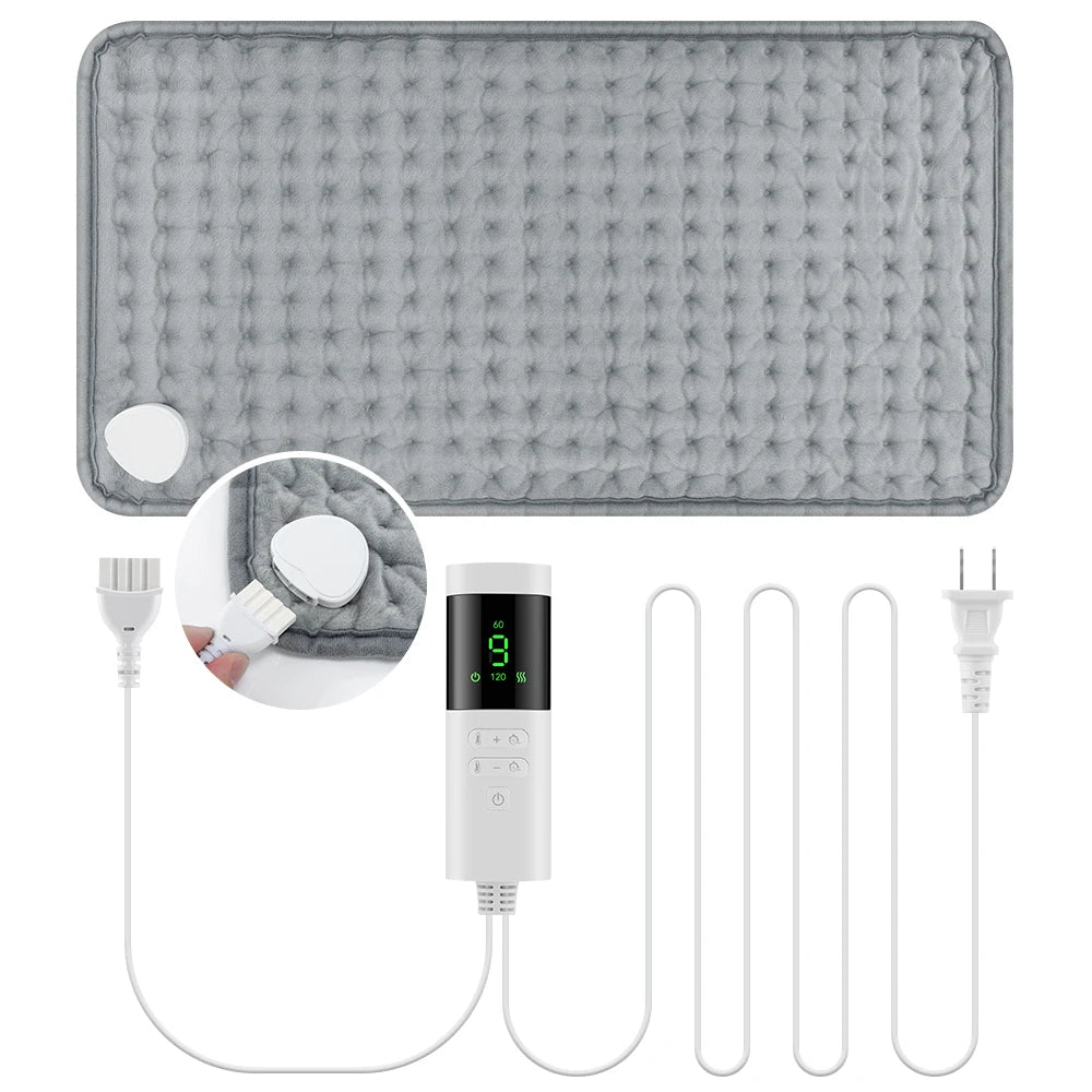 Electric Heating Pad for Back and Neck Pain Relief with 9 Temperature Settings - 18