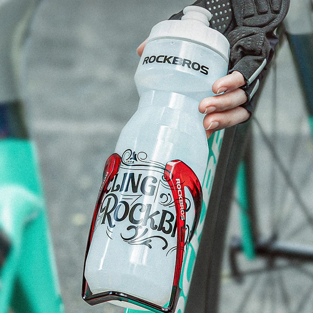 ROCKBROS 750ml Cycling Water Bottle and Cage Set – Lightweight & Durable - 3