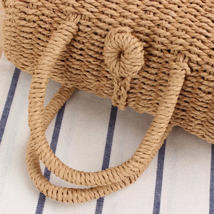 Luxury Woven Straw Beach Tote