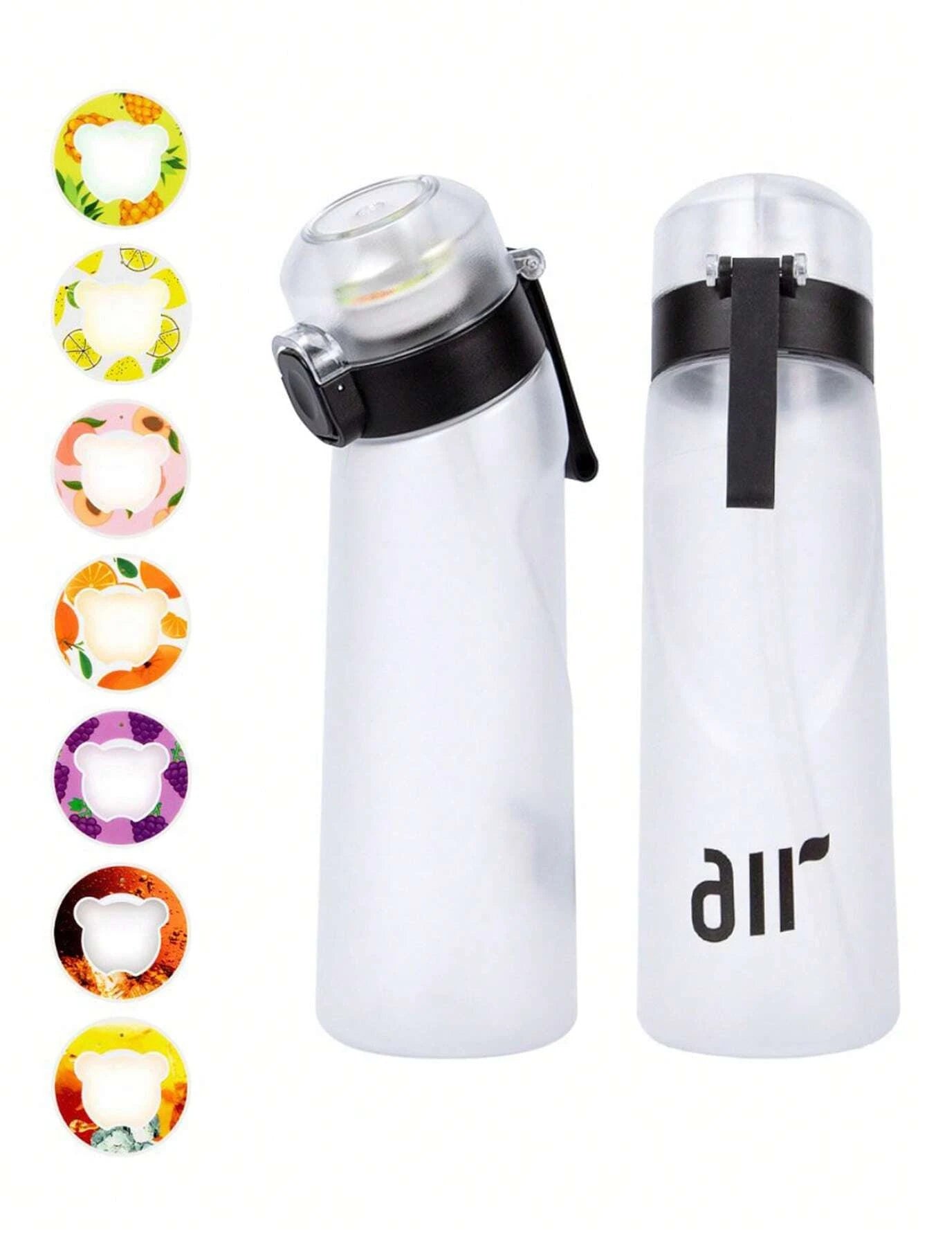 800ml Fruit Scented Water Bottle with Flavor Pod & Straw - Leak Proof - 24