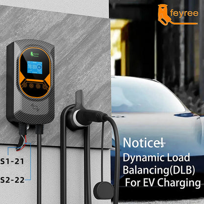 Type 2 Smart EV Wallbox Charger - 7.6kW/11kW/22kW with WiFi & App Control