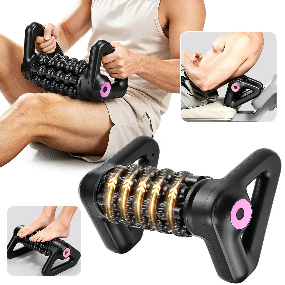 Electric Deep Tissue Fascia Roller Massager for Muscle Recovery - 1
