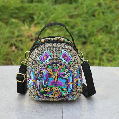 Luxury Bohemian Floral Backpack