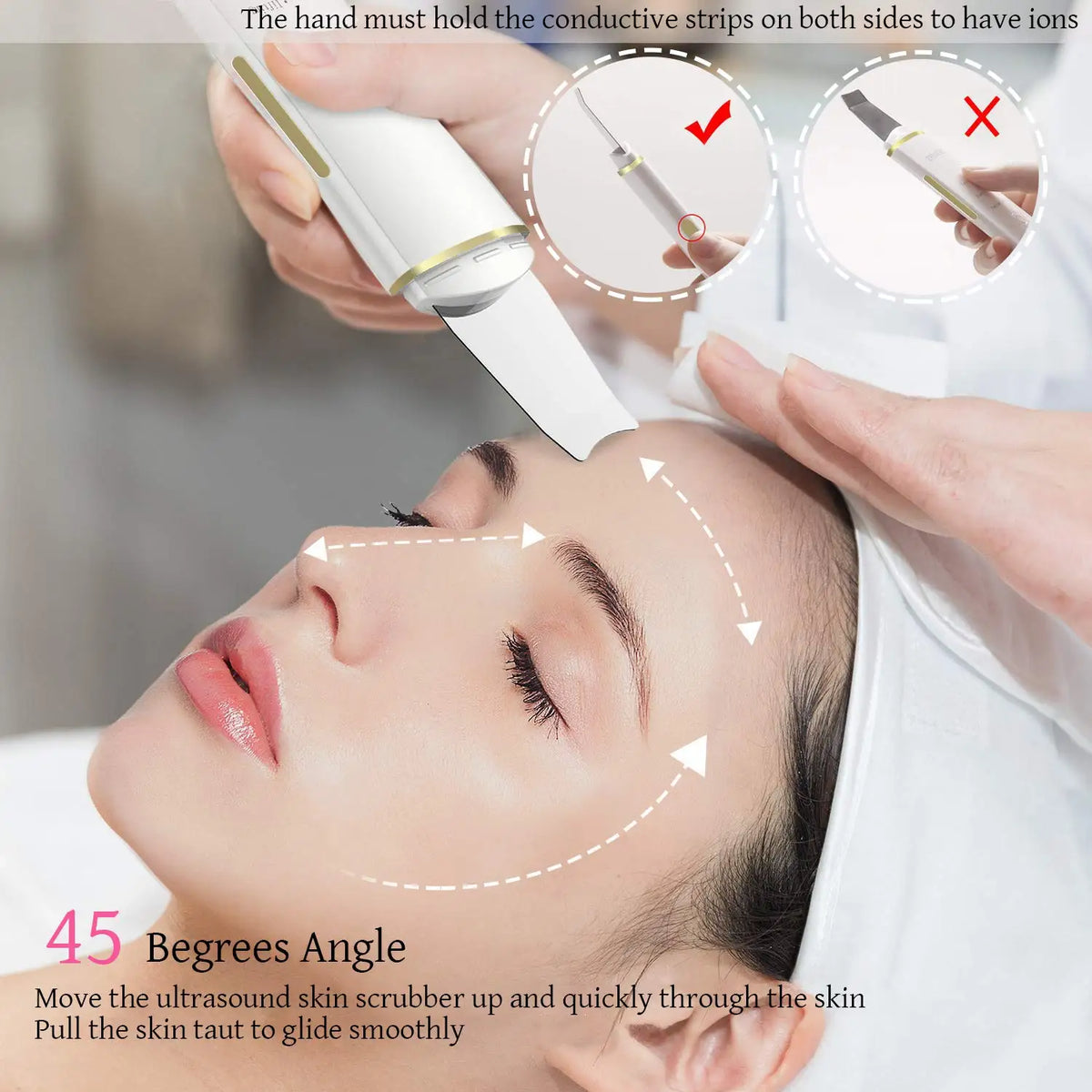 Ultrasonic Face Skin Scrubber - Deep Pore Cleansing & Blackhead Remover Spatula