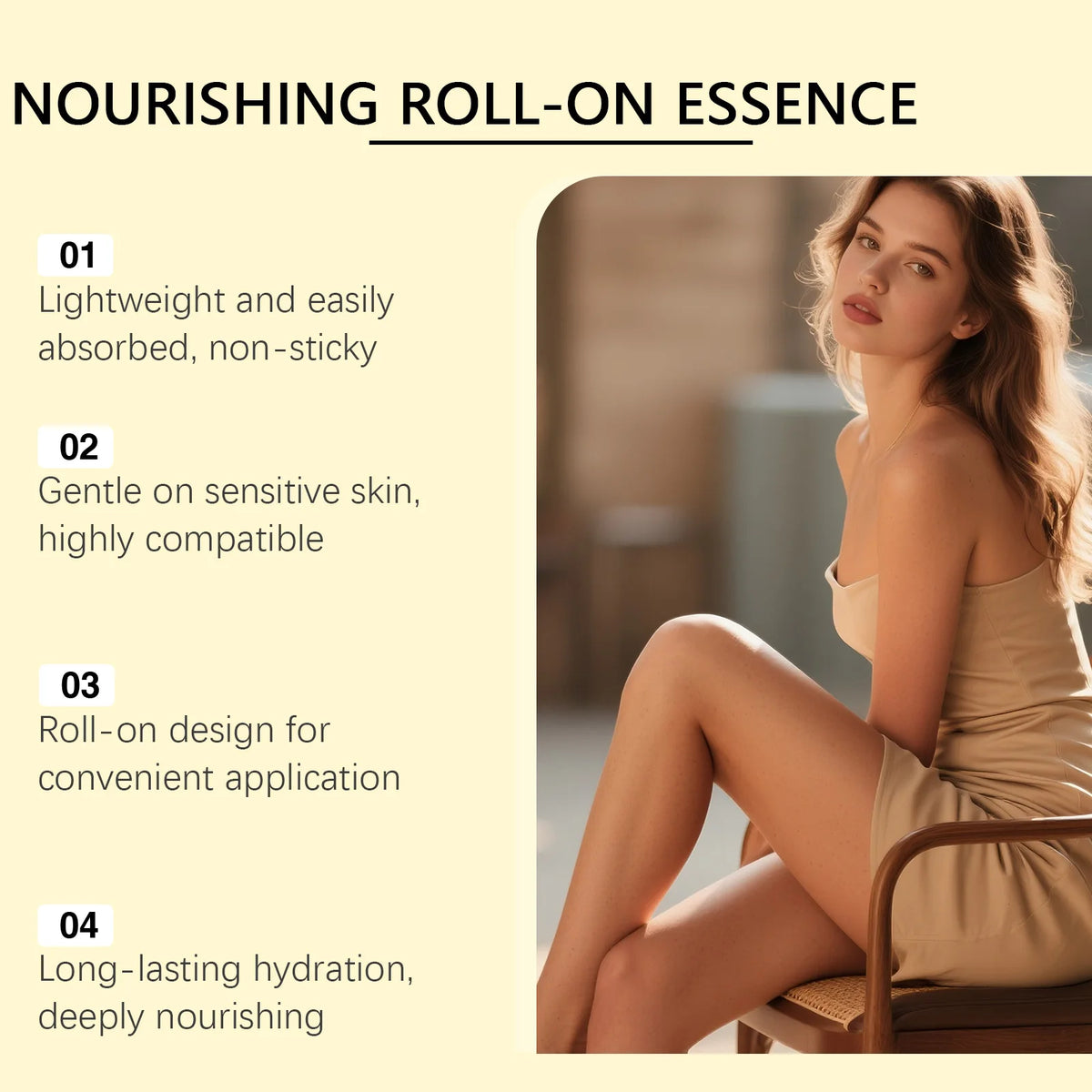 Cyperus Rotundus Roll-On Oil Essence for Post-Hair Removal Skin Soothing & Care