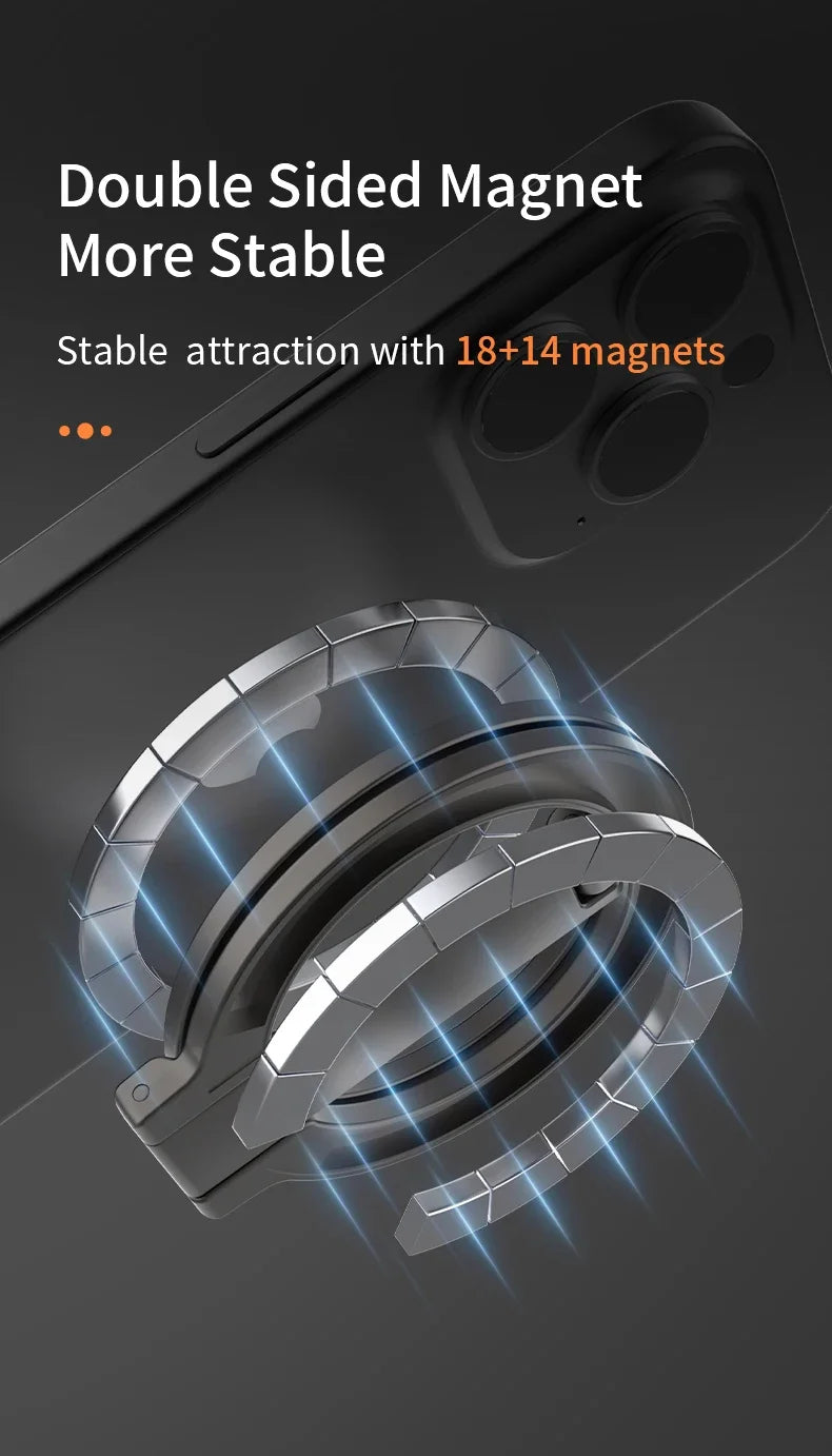 Foldable Magnetic Phone Holder for MagSafe - Universal Gym & Car Mount