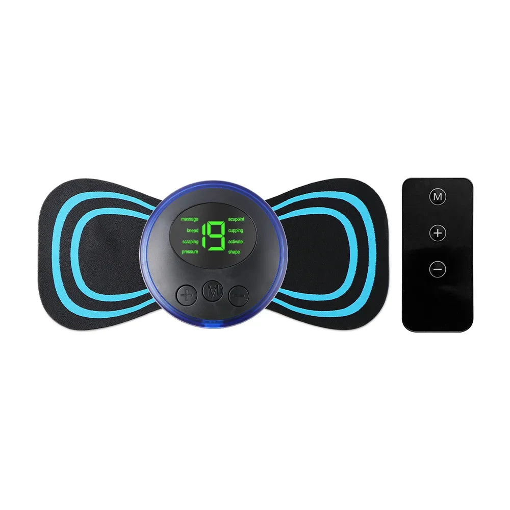 Mini EMS Neck & Body Massager - Portable TENS Muscle Stimulator - 23