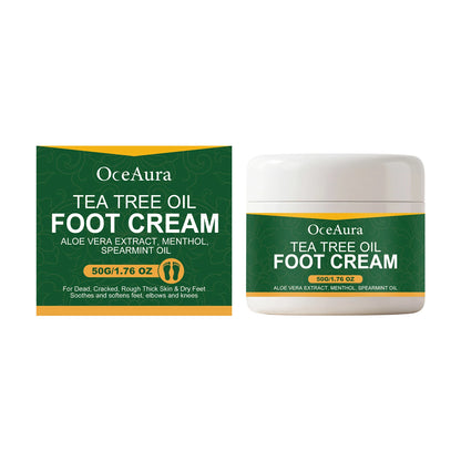 Tea Tree Oil Foot Repair Cream for Cracked Heels and Dry Skin