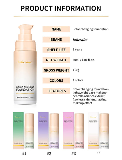 Color Changing 4-in-1 Foundation SPF 30 - Flawless Adjusting Makeup