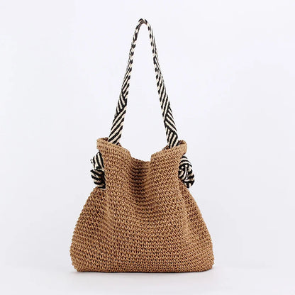 Luxury Woven Straw Beach Tote